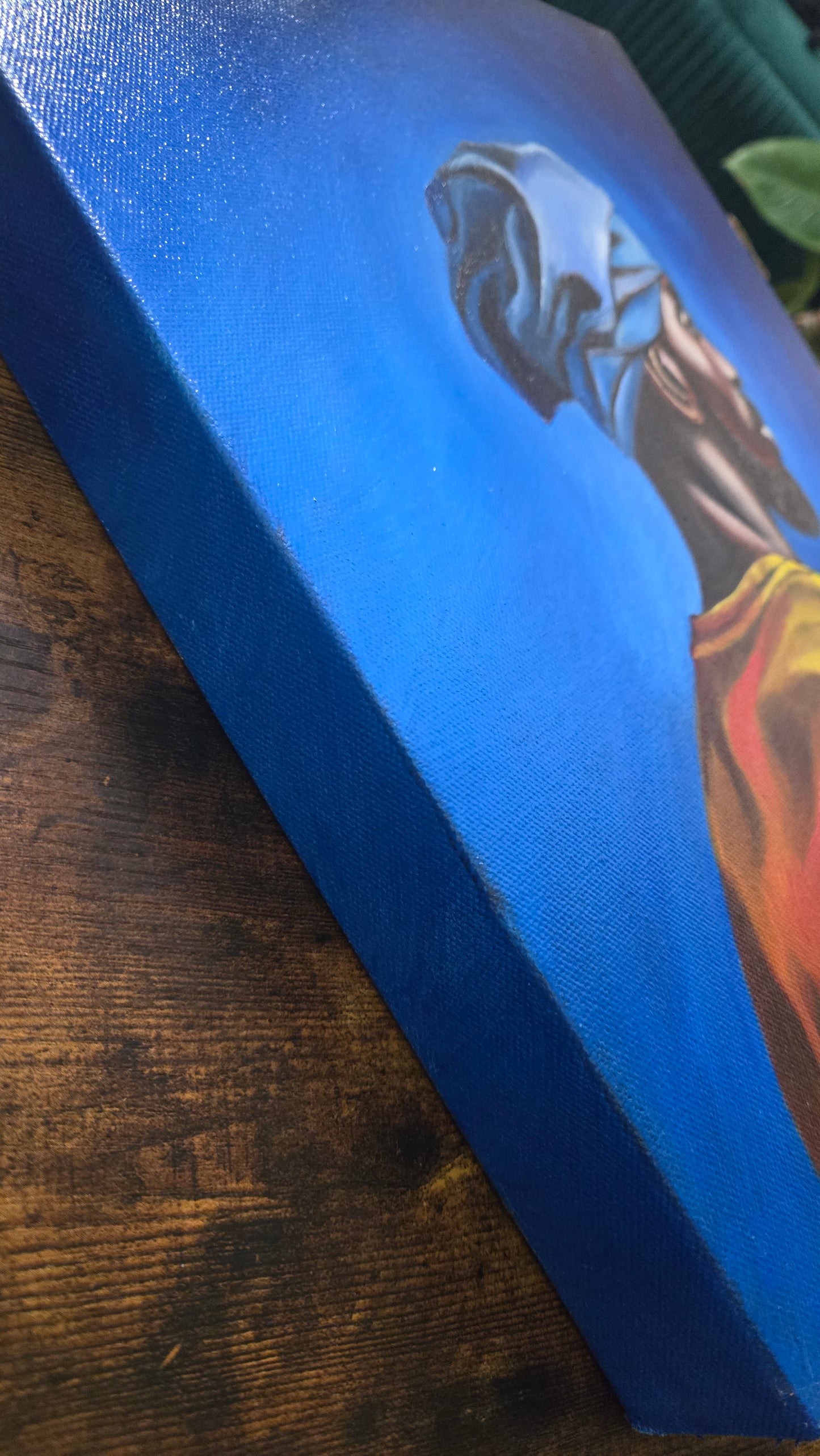 Blue Messiah | Original Oil Painting