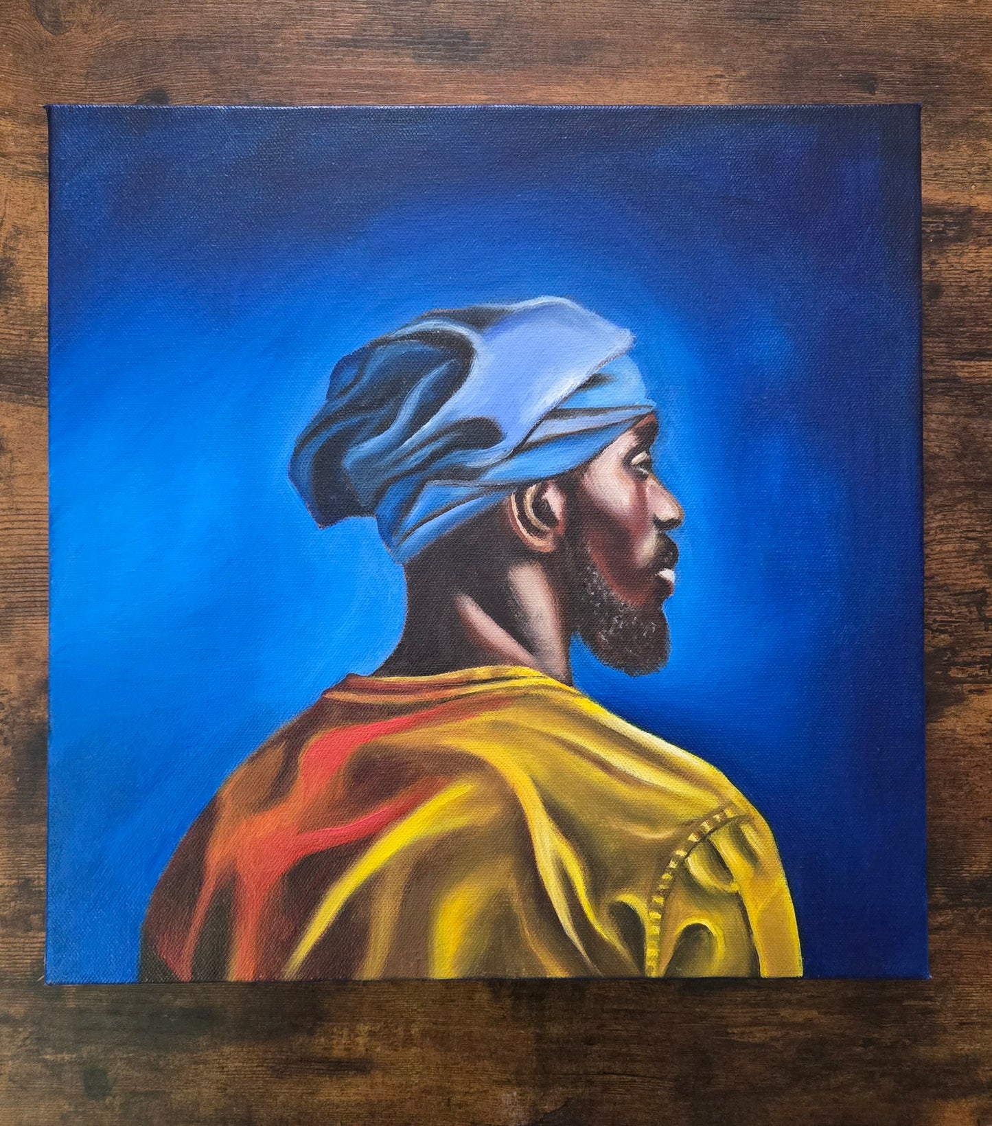 Blue Messiah | Original Oil Painting