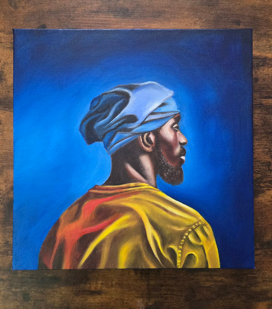 Blue Messiah | Original Oil Painting
