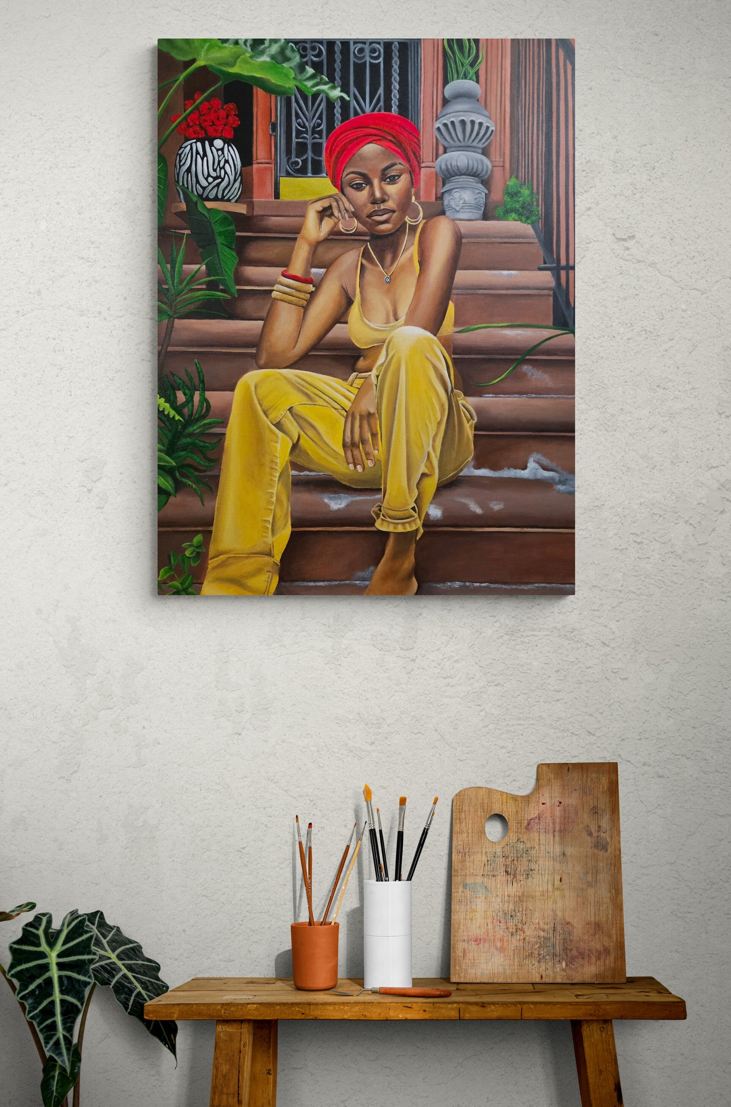 Crowned in Concrete Canvas Print